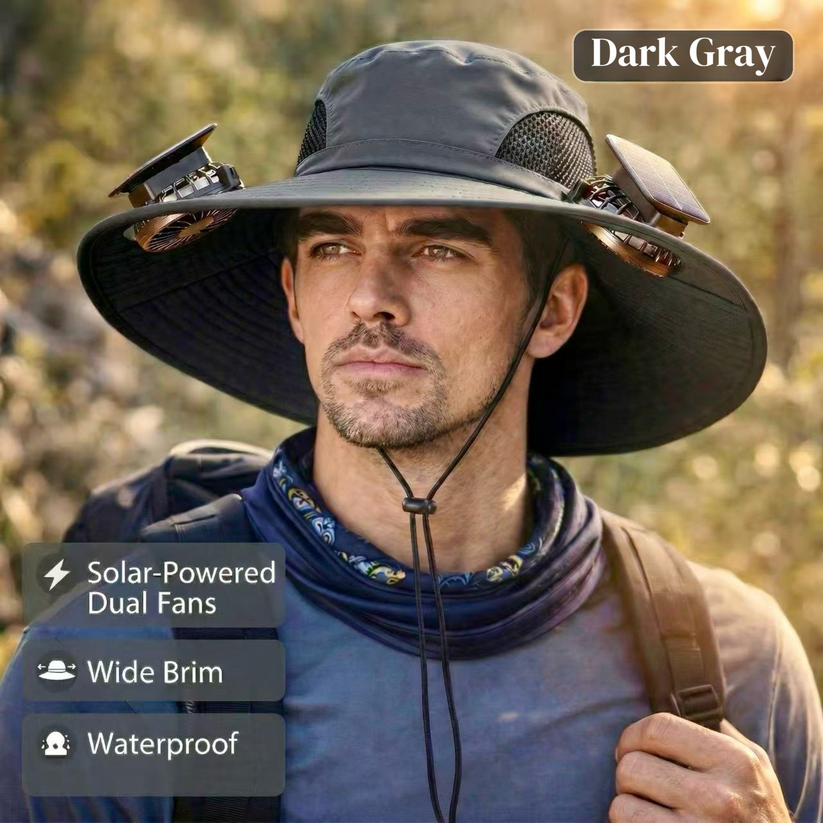 Chapeau Solaire Ventilé™– chapeau rafraîchissant